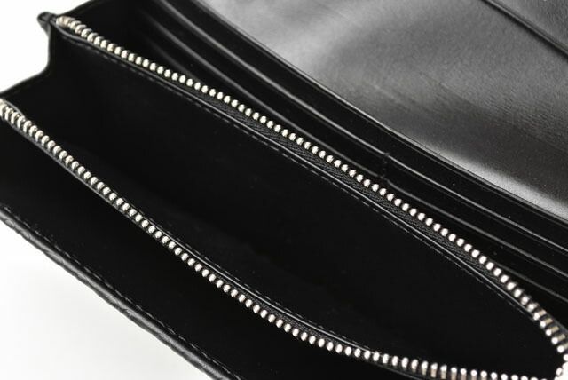 Loewe Wallet Unisex Loewe Long Wallet Anagram Calfskin Black