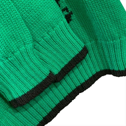Miu Miu Miu Knit Wool Sweater Long Sleeve Winter Green 38