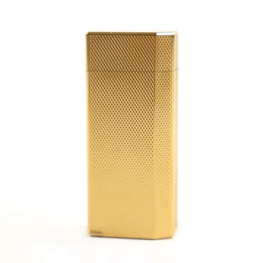 Cartier Pentagonal All-over Pattern Short Roller Lighter Gold With Case Swiss