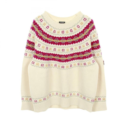 Chanel Knit Coconage Wool Sweater White Pink. Yellow