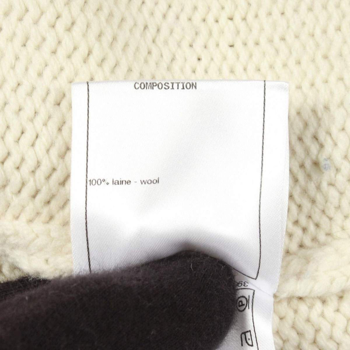 Chanel Knit Coconage Wool Sweater White Pink. Yellow — view 4