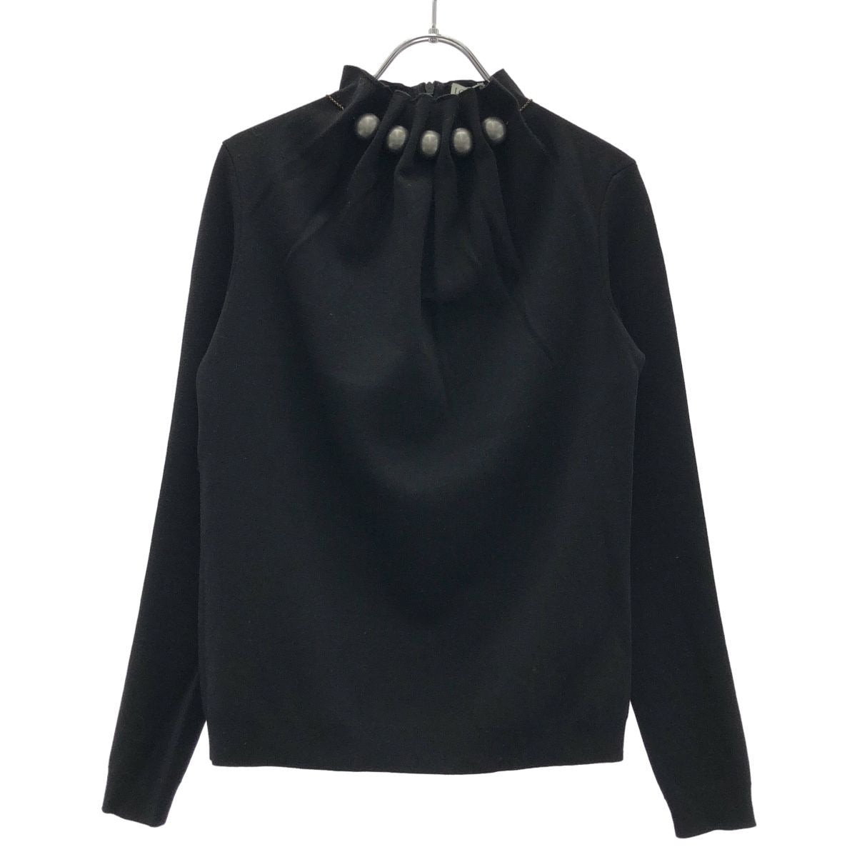 Loewe Ball Chain Neck Knit Sweater Black XS