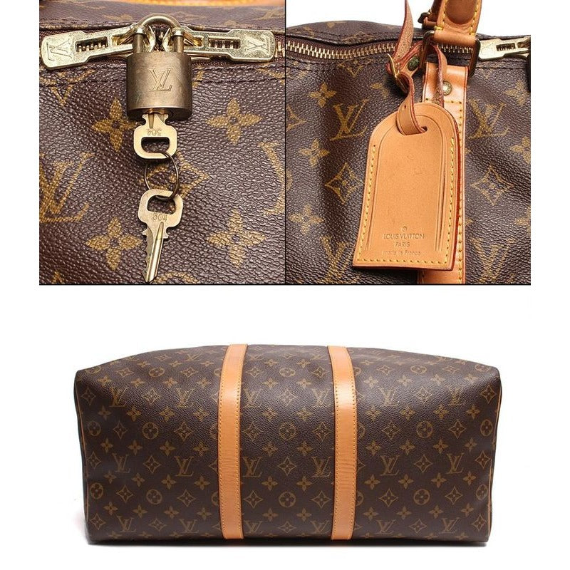 Louis Vuitton Boston Bag Double Zipper Closure Gold Hardware Keepall 50 — view 4