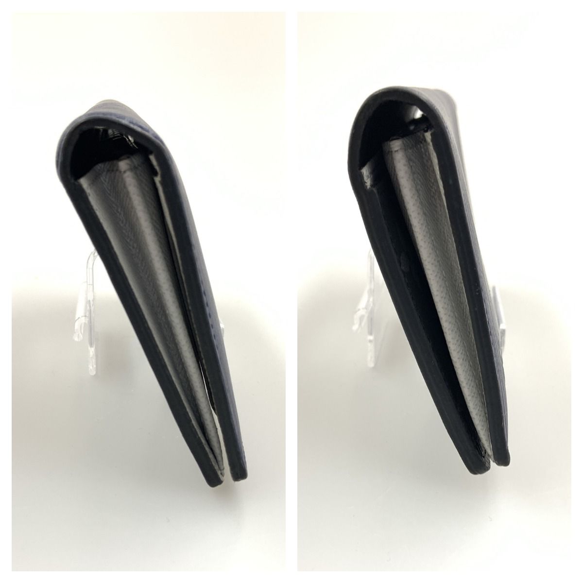 Louis Vuitton Epi Portefeuille Brother Bifold Long Wallet M81371 Navy