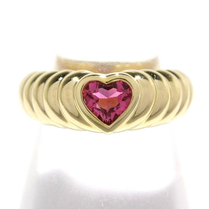 Tiffany & Co Ring Lived Friendship 18K Yellow Gold X Pink Tourmaline
