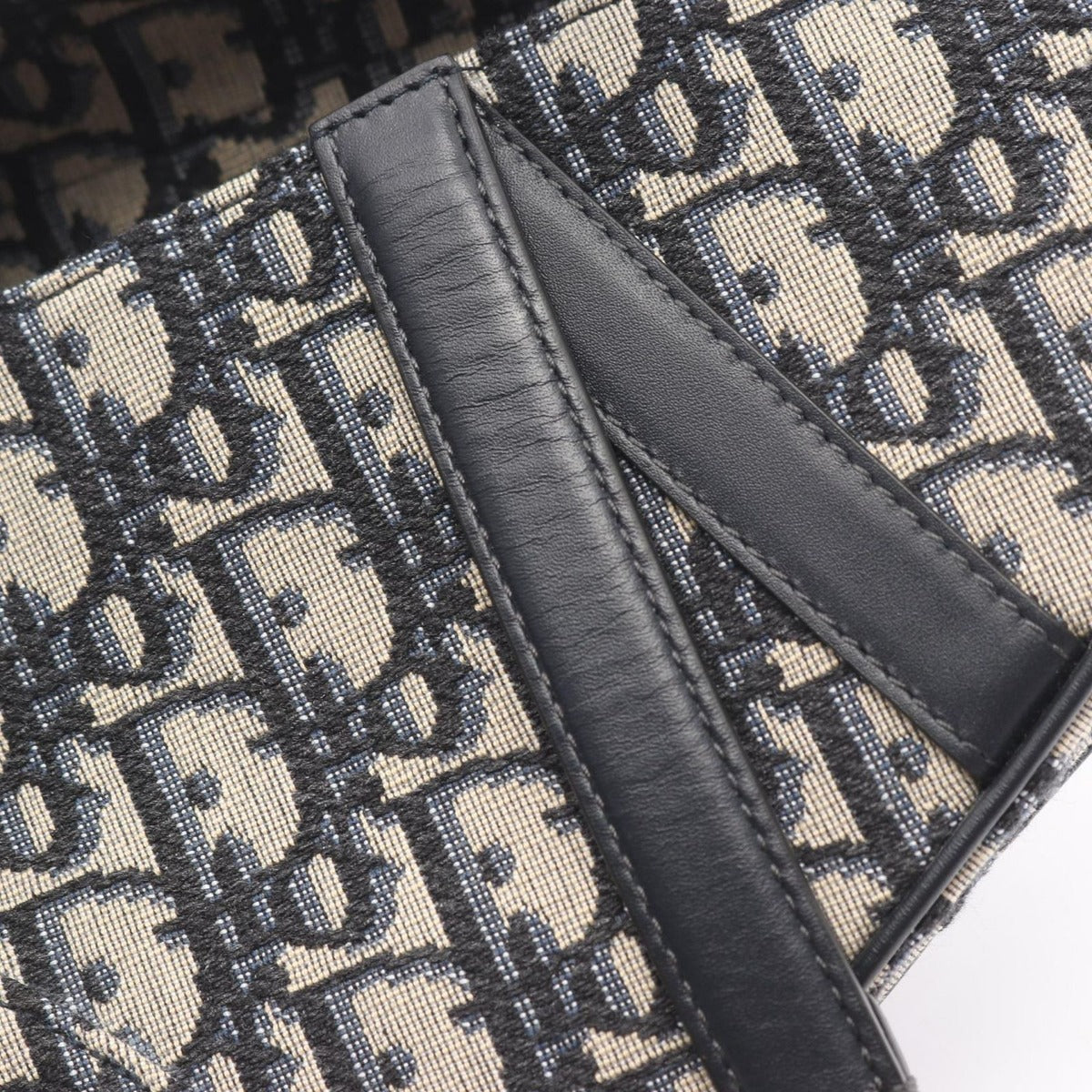 Dior Saddle Bag Mini Bree Kujagado Navy Canvas Leather — view 6