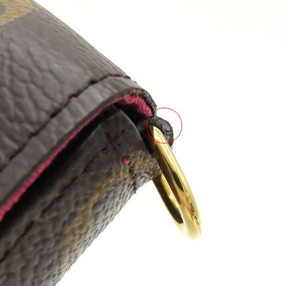 Louis Vuitton Chain Wallet Pochette Felicie Monogram Canvas Monogram Gold