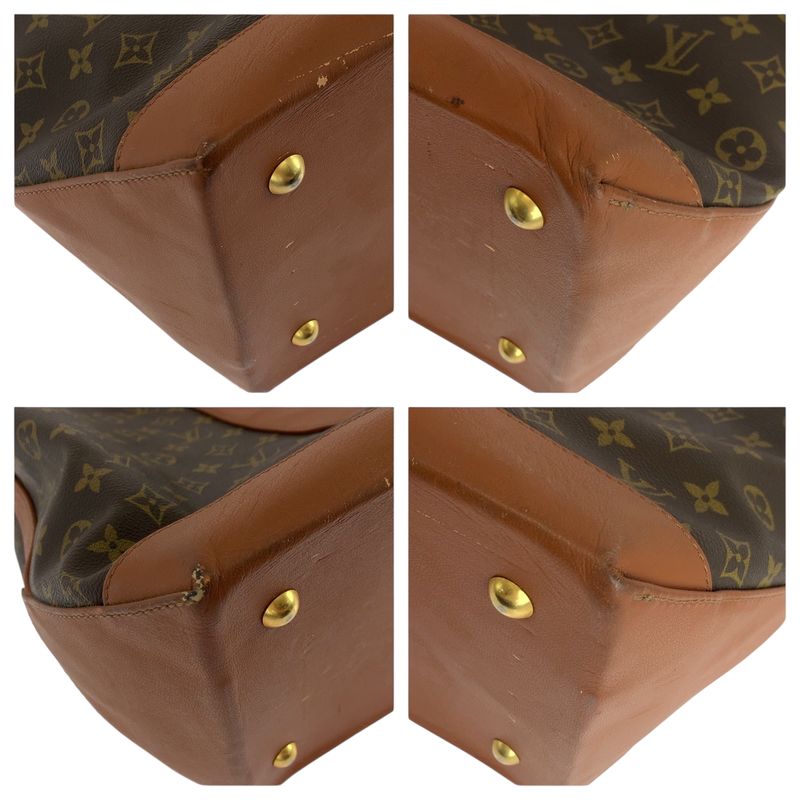 Louis Vuitton Monogram Sac Weekend GM Brown PVC M42420 Tote Bag Shoulder Bag