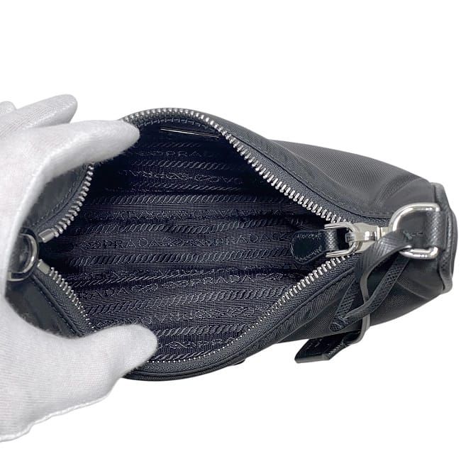 Prada 2way Bag Black NERO Reedition 2005