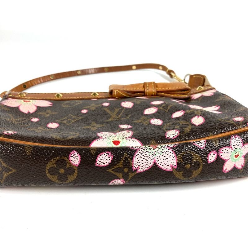 Louis Vuitton Handbag Pochette Accessoire M92006 Monogram Cherry Blossom Canvas