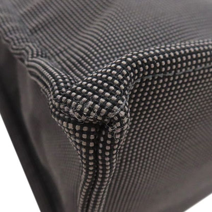 Hermes Tote Bag Her Line Tote MM Canvas Gray Silver Hardware Key and Cadena