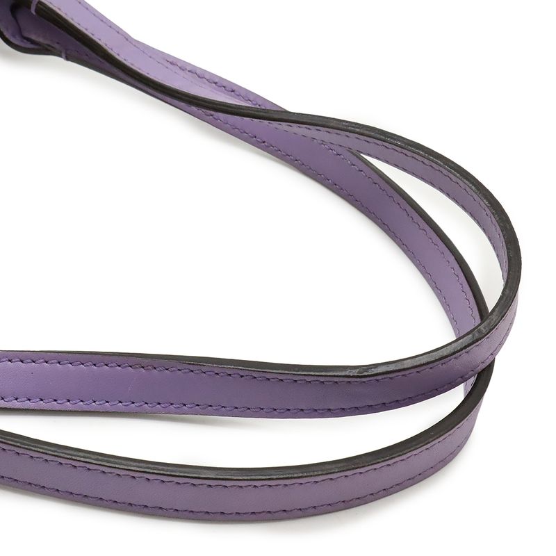 Gucci GG Canvas Tote Bag Shoulder Bag Semi Shoulder Leather Khaki Beige Purple