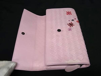 Bottega Veneta Intrecciato Leather Foldable Long Wallet Coin Purse