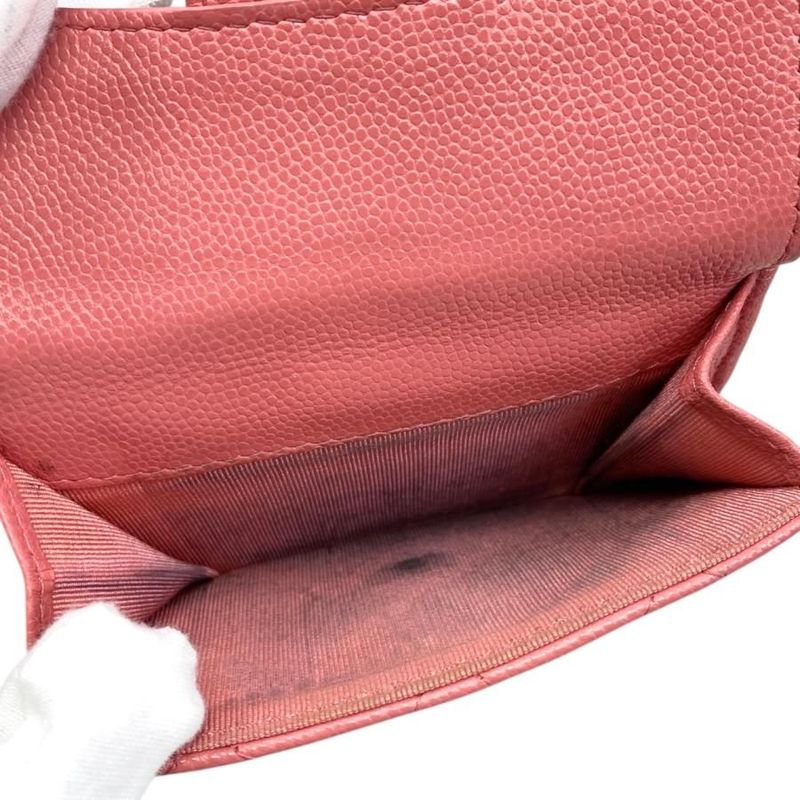 Chanel Trifold Wallet Classic Small Flap Wallet Ap0230 Matelasse Caviar Skin