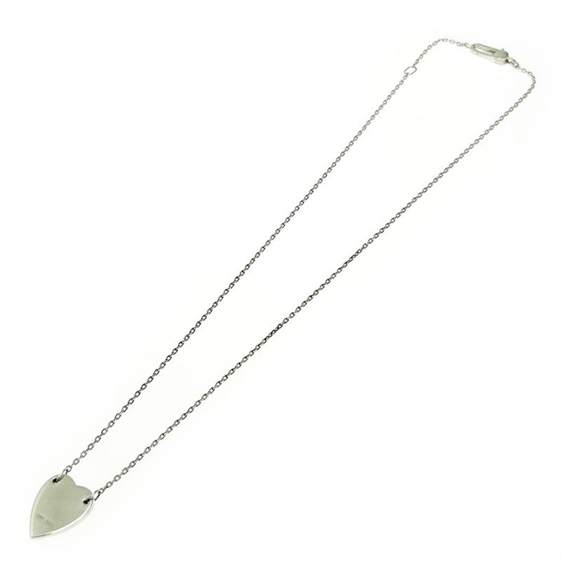 Gucci Silver Logo Heart Necklace 8.2g 925 Engraved 364365 Necklace