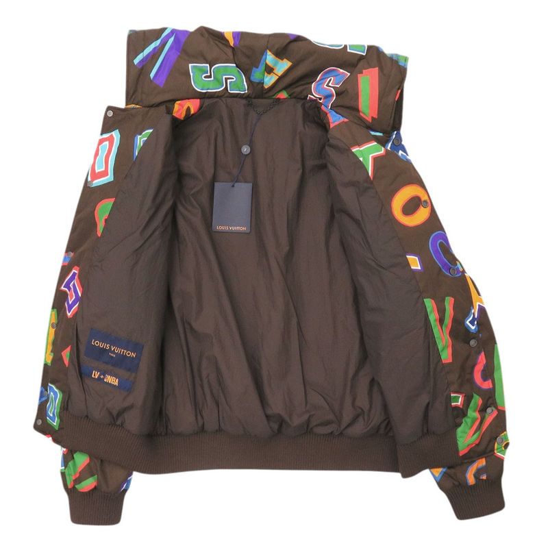 Louis Vuitton X NBA 21AW Letter Nylon Blouson Rm212m Jacket Brown Size 48 LV