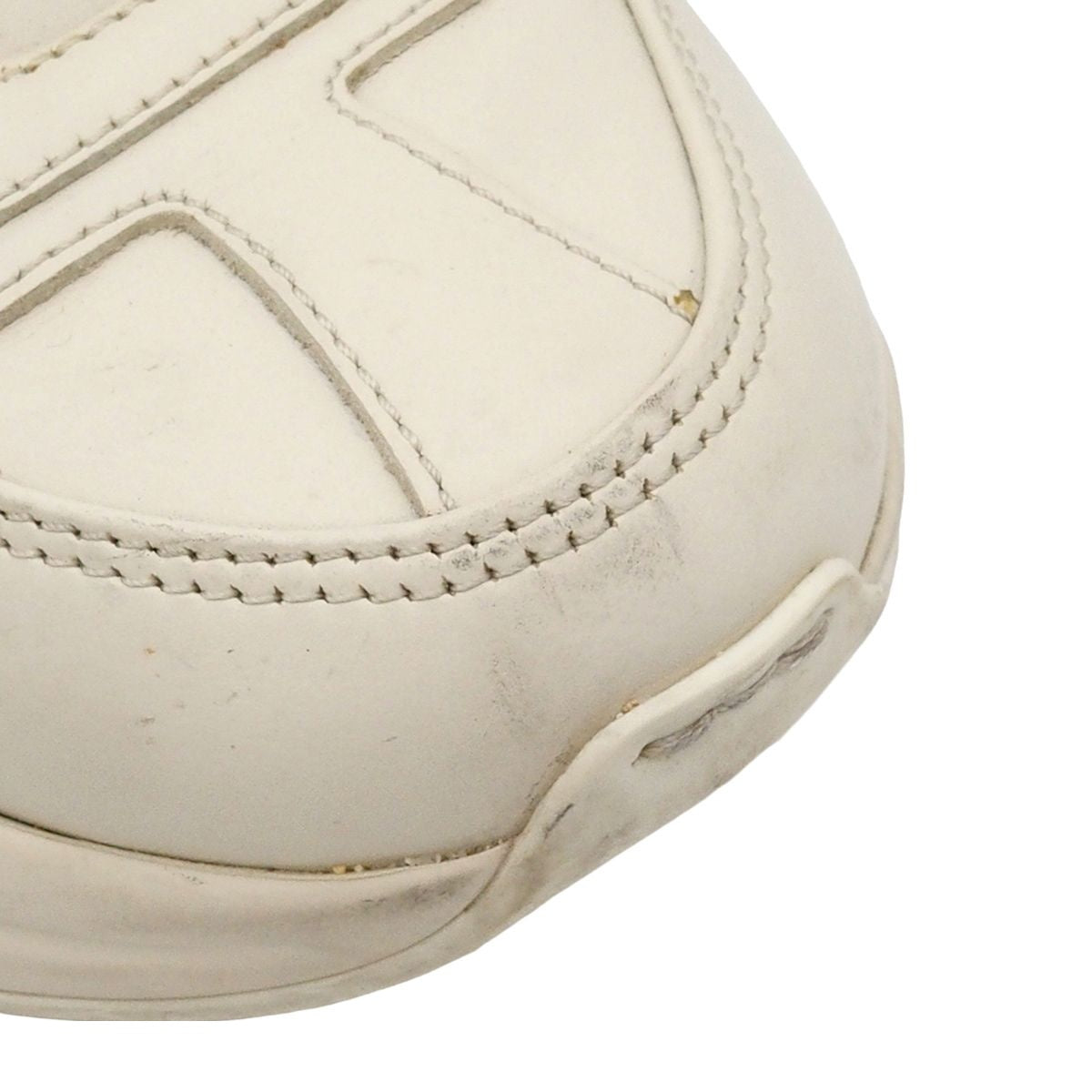 Gucci Rhyton Ivory Leather GG Heart Sneakers — view 8