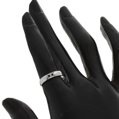 Hermes Ever Hera Cles Diamond #49 Ring 18K White Gold Ladies