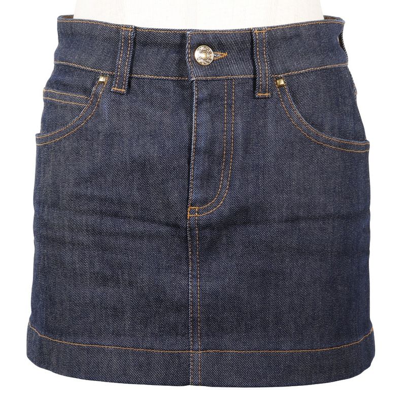 Gucci Bb05310310 Denim Navy Women's Mini Skirt
