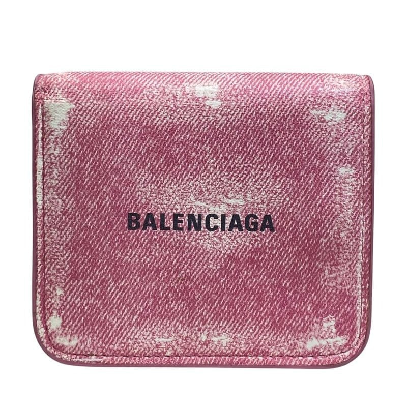 Balenciaga Cash Mini Wallet Bifold Folding Compact Logo