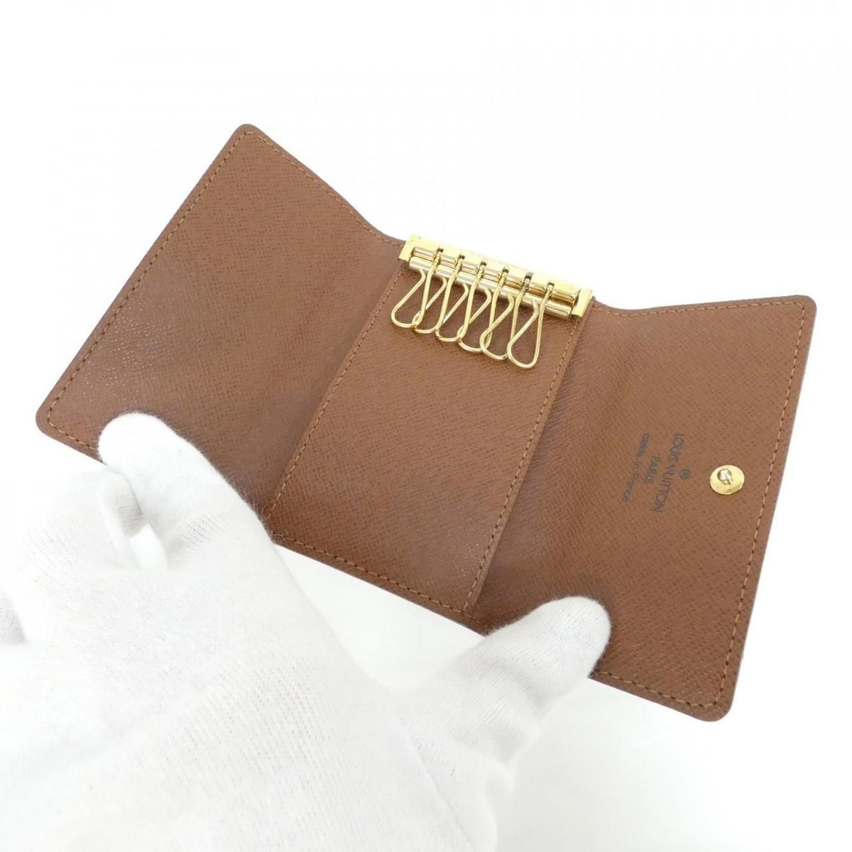Louis Vuitton Monogram Multicles Key Case Holder Brown Marron — view 4