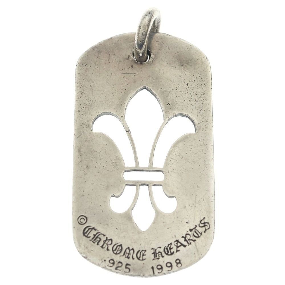 Chrome Hearts D Tag Lrg CO BS Fluer BS Flag Dog Tag Necklace Top