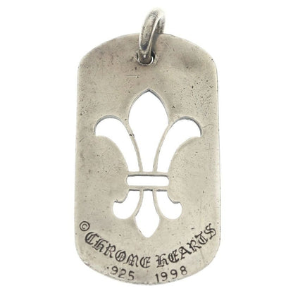 Chrome Hearts D Tag Lrg CO BS Fluer BS Flag Dog Tag Necklace Top