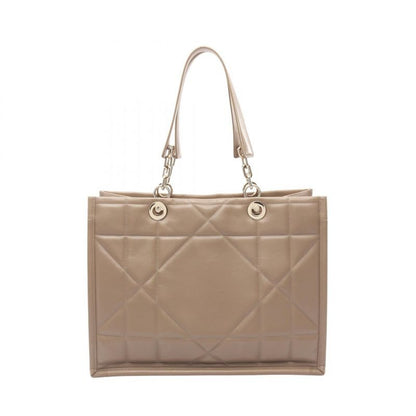Dior Tote Bag Essential Medium Archicannage Grey Leather Archicanage