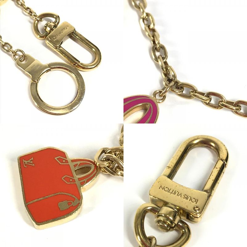 Louis Vuitton Key Holder Chain Iconic M66985 Metal Gold