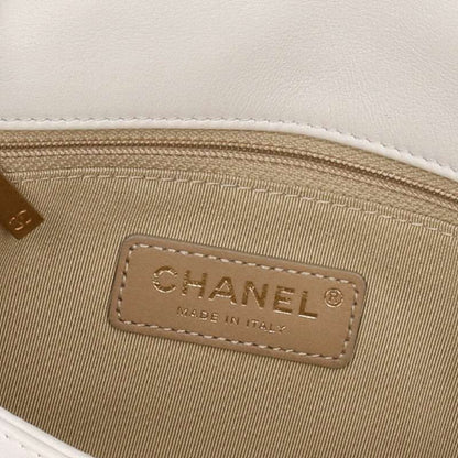 Chanel Metal Logo Quilted Shoulder Bag For Men