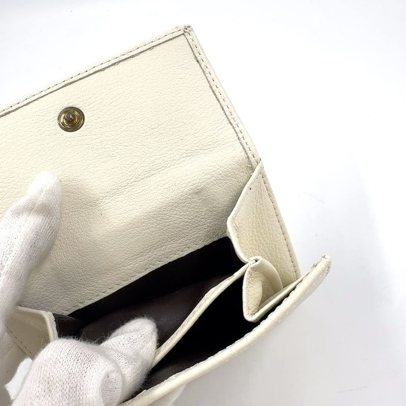 Gucci GG Canvas Printhie Sherry Line W Hook Wallet Leather X Canvas Off White X