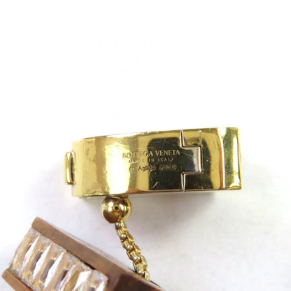 Bottega Veneta Radica Wood Cubic Zirconia 925 Necklace Choker