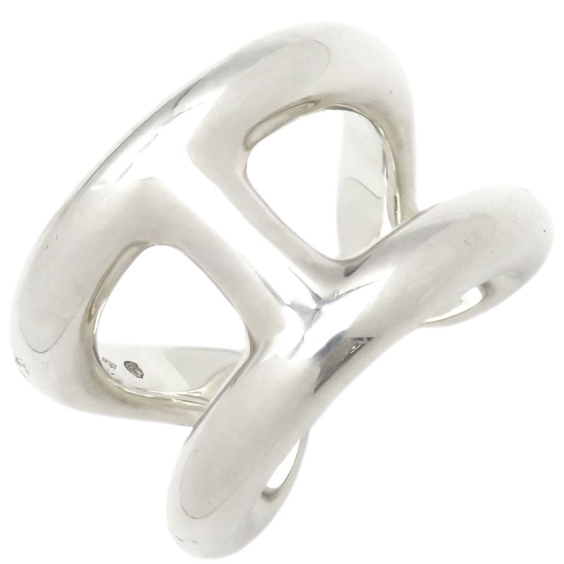 Hermes Ring Ozmoz GM Silver 925 Silver #55(jp15) Accessories Ag925 H Motif #15