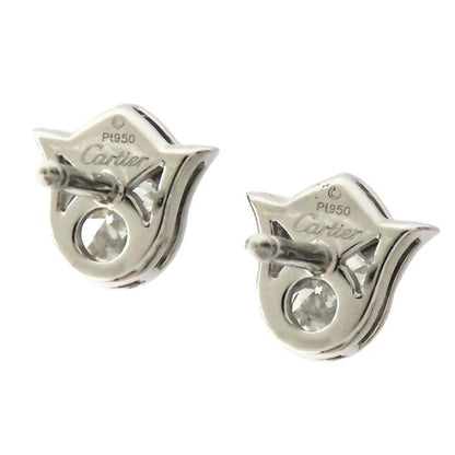 Cartier Lily Of The Valley Diamond Earrings N8032400 Pt950 Platinum Diamond