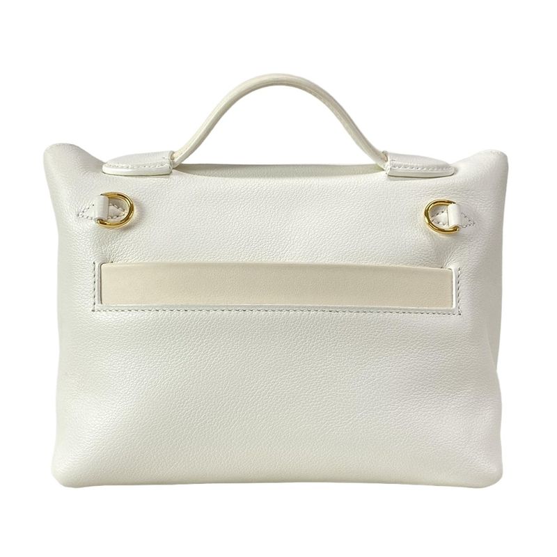 Hermes Sac 24/24 Van Cattle Mini 21 White And Nata Gold Hardware