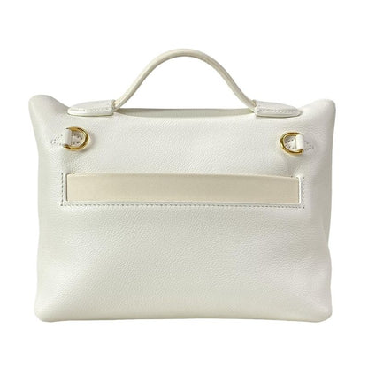 Hermes Sac 24/24 Van Cattle Mini 21 White And Nata Gold Hardware