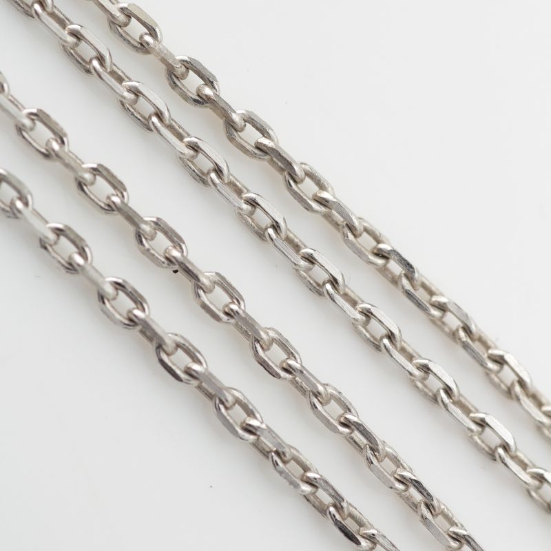 Hermes Eau Kelly PM Metal And Leather Necklace Pendant Engraved With D Silver