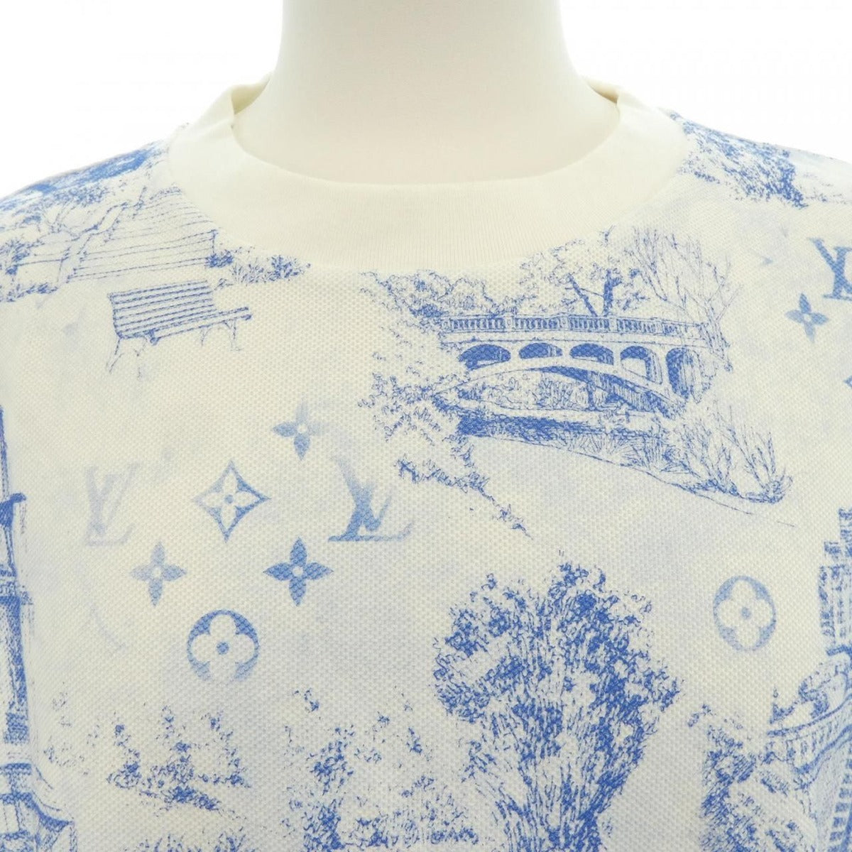 Louis Vuitton T-Shirt White 5 Blue — view 5