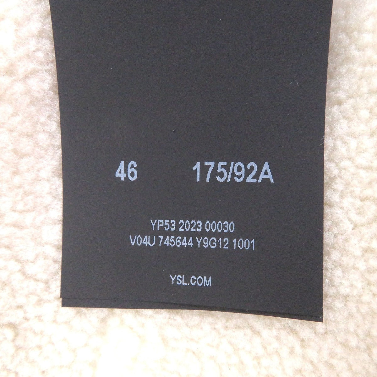 Saint Laurent Paris Shearling Back Logo Jacket — view 9