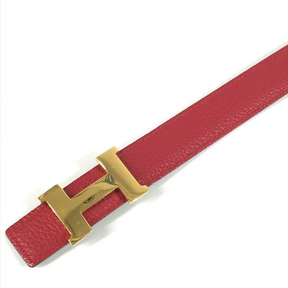 Hermes Belt H Belt H Belt Constance Leather Red And Black