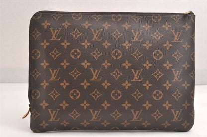 Louis Vuitton Monogram Etui Voyage MM Clutch Bag Wallet M44499 LV 3345n