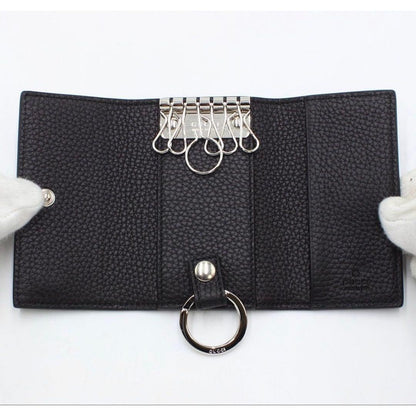 Gucci Double Leather Key Case Key Holder — view 4