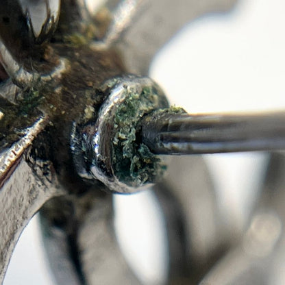 Chanel Earrings Coco Rhinestone Silver