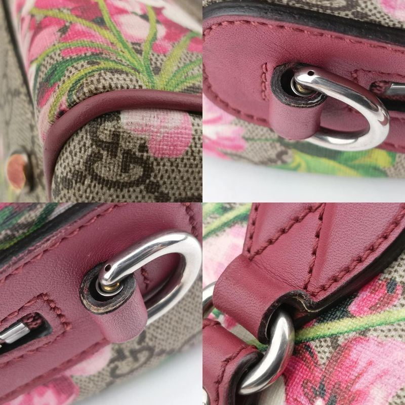 Guccigg Supreme Beige And Pink-brown And Multicolor PVC Coated Canvas 409529i019