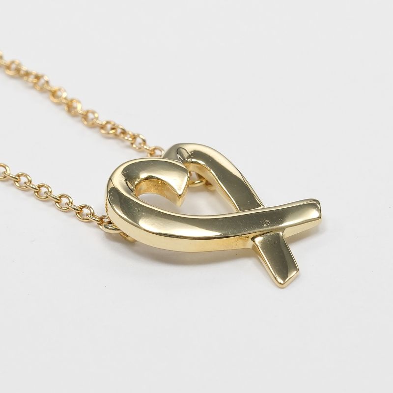 Tiffany & Co Loving Heart 18K Yellow Gold Ladies 2.8g Necklace