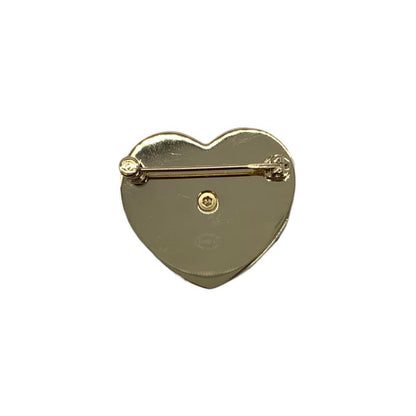 0116 Chanel Tweed Heart Brooch Ab9496 B09311 Nk599