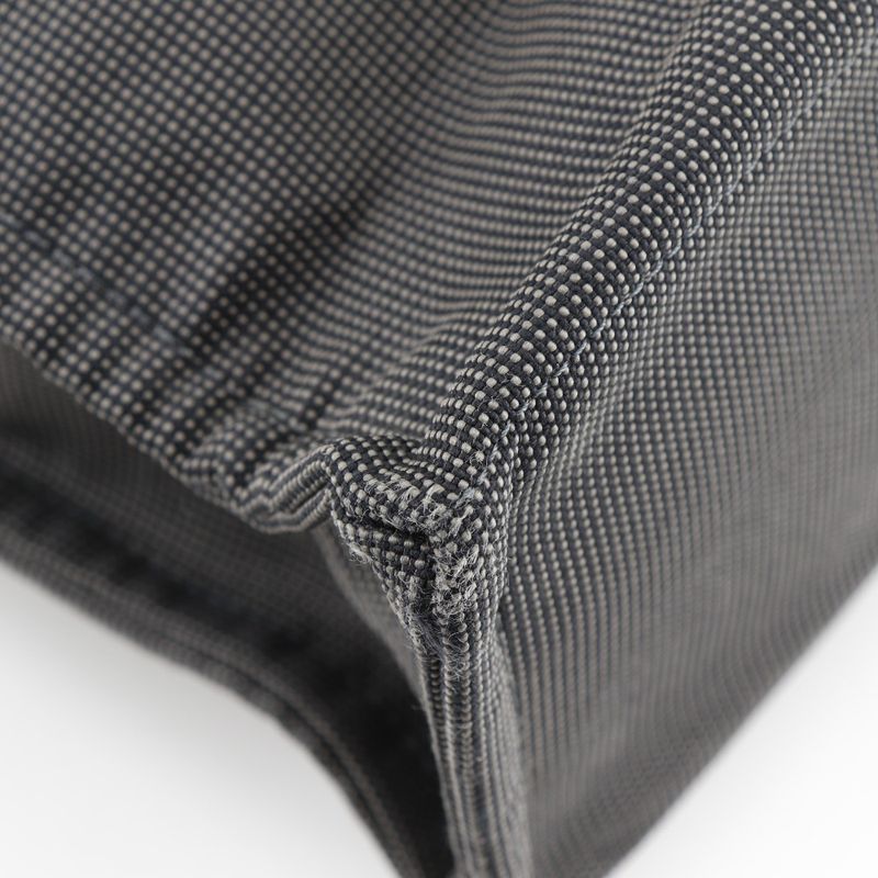 Hermes Yale Line Tote MM Nylon Canvas Gray Unisex Handbag