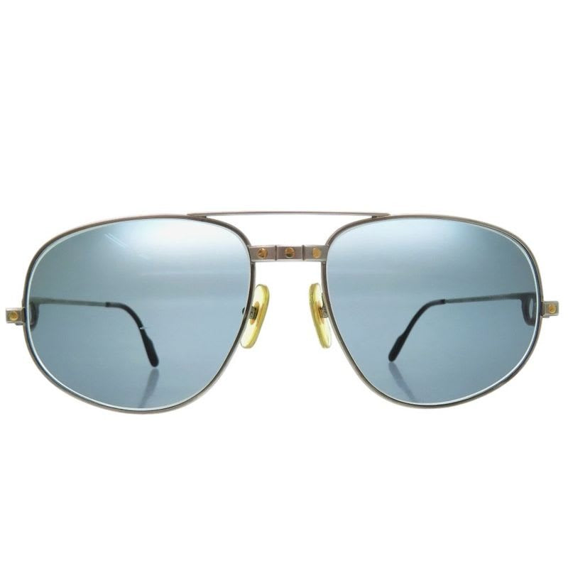 Cartier Santos Sunglasses Metal Silver 0236