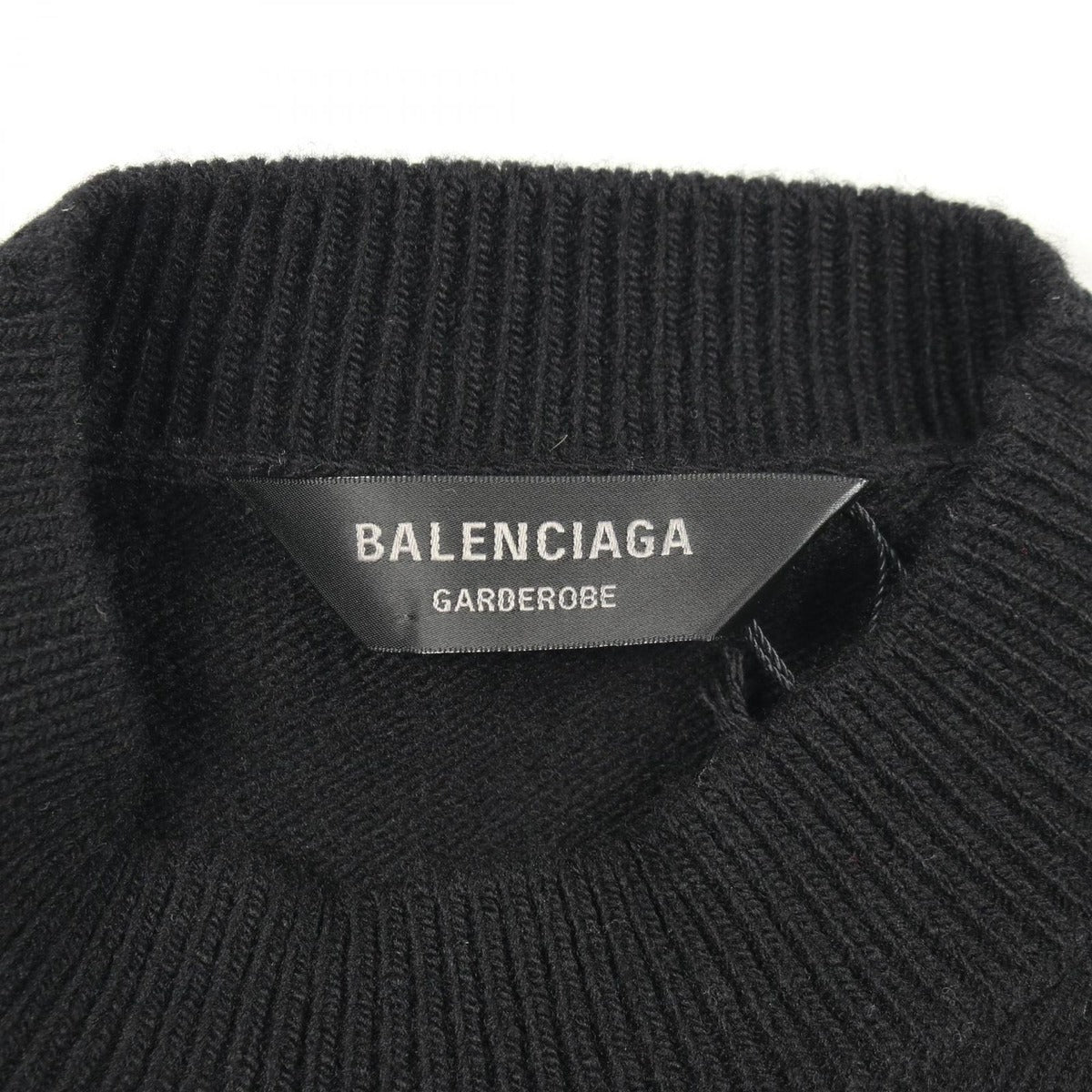 Balenciaga Knit Garde Robe Black Wool — view 3