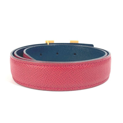 Hermes Belt H Belt Constance Mini Leather Red And Navy